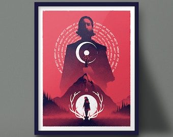 Alan Wake 2 Art Print, Bright Falls and the Dark Place