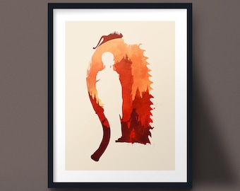 Bloodborne Poster Silhouette Gaming Art Print