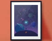 AndersonArt3D - Outer Wilds Solar System Poster