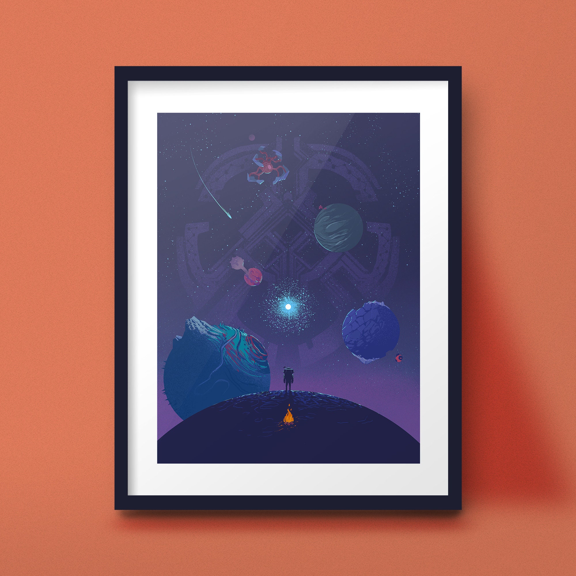 Outer Wilds System Art Board Print for Sale by BitRadical