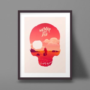 Goonies Art Print Skull Poster Pirate Ship Design