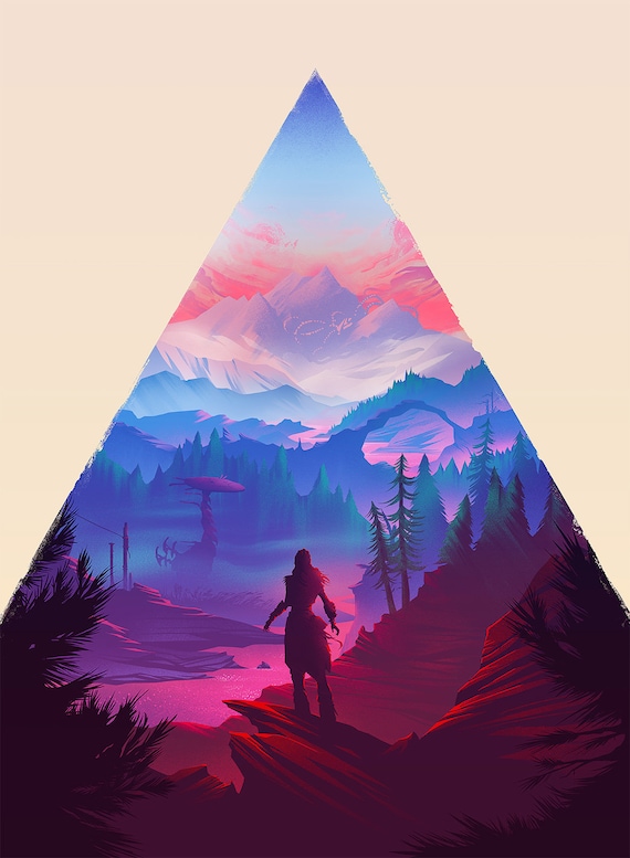 Horizon Zero Dawn Art Print Game Poster Aloy Landscape Etsy Horizon Zero Dawn Art Print Game Poster Aloy Landscape Etsy