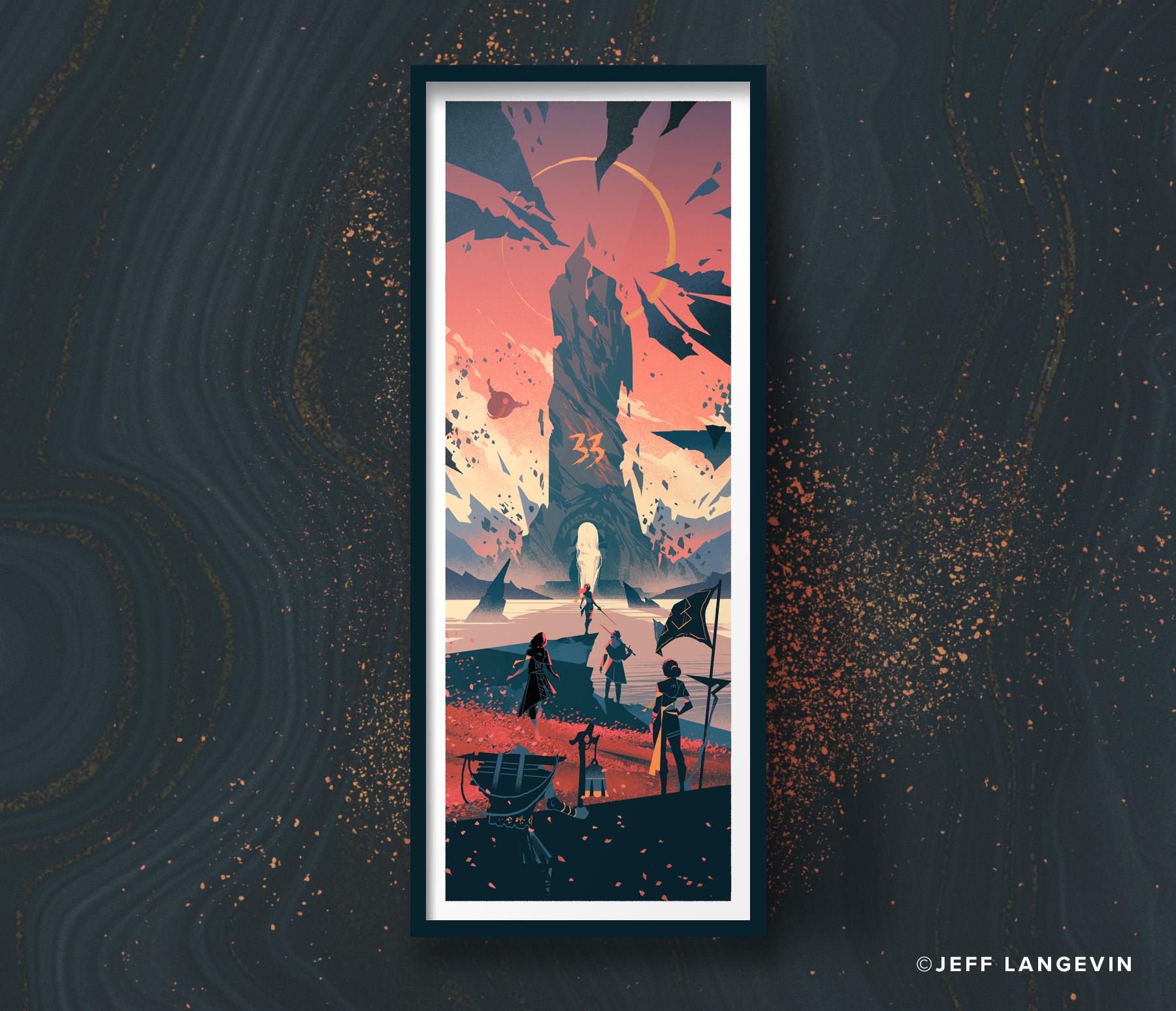 Expedition 33 Art Print Poster, Clair Obscur Video Game Design - Etsy