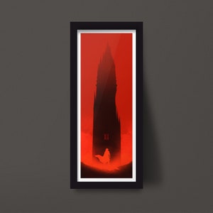Lámina artística de La Torre Oscura, póster de El Pistolero