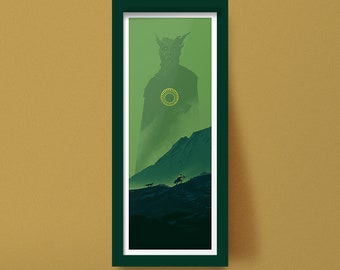 Gawain and The Green Knight Art Print Poster Design