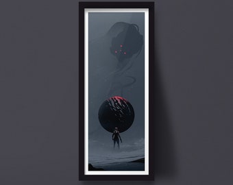 Returnal Art Print, Tall Vertical Gaming Poster