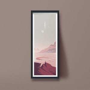 Dune Arrakis Landscape Illustrated Art Print