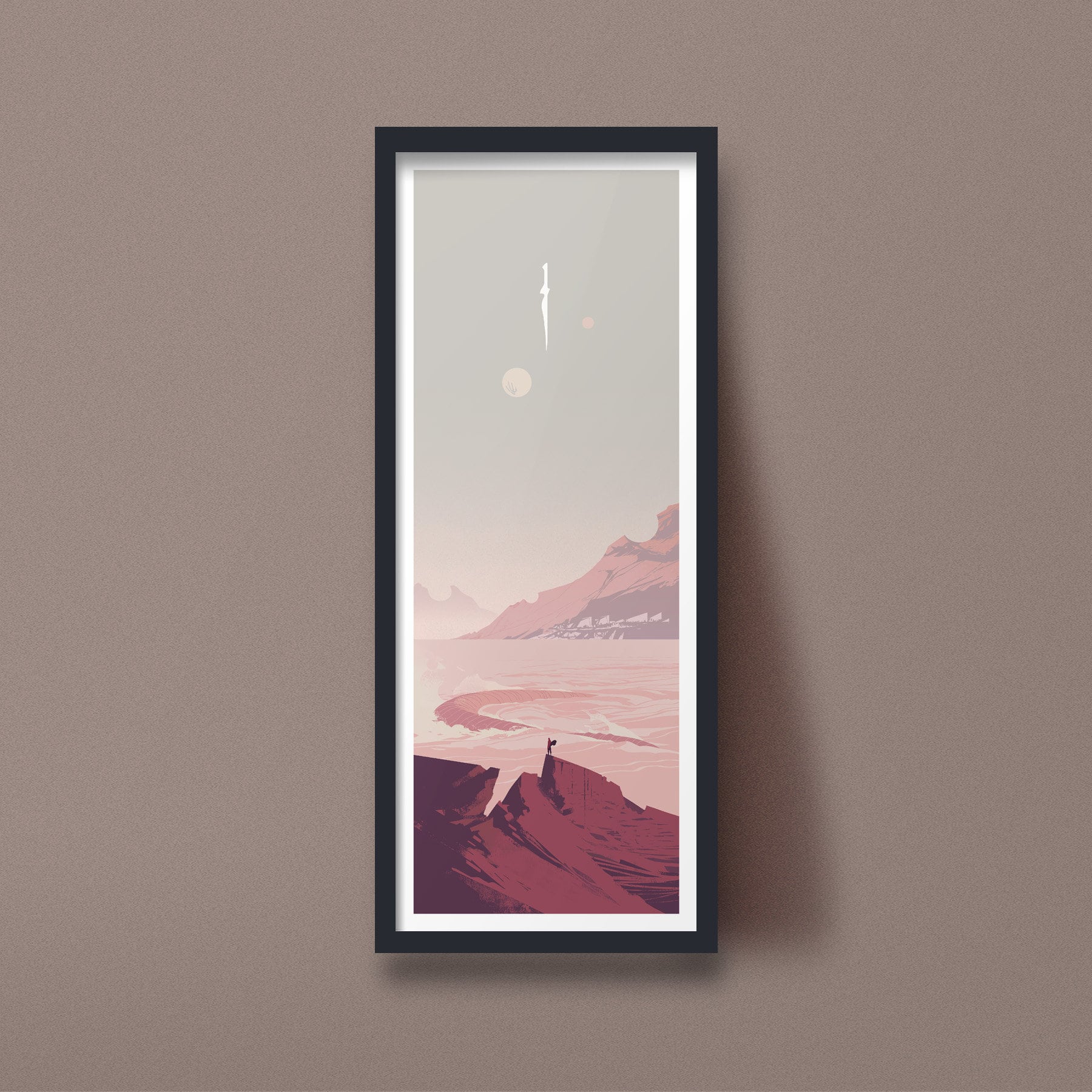Dune Arrakis Landscape Illustrated Art Print - Etsy
