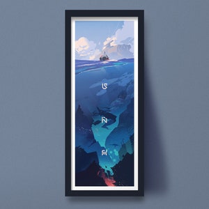 Subnautica Illustrierter Kunstdruck