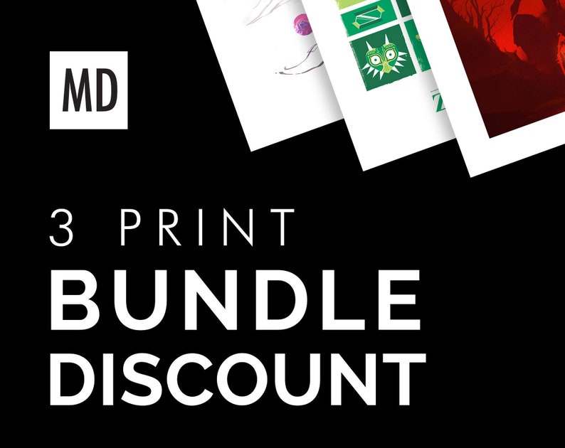 Choose any 3 MEDIUM prints as a bundle 