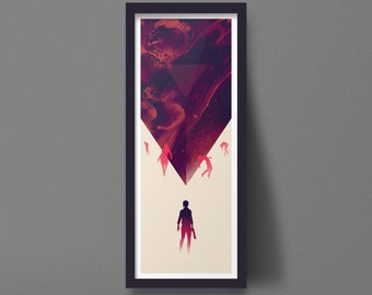 Control Video Game Art Print Tall Vertical