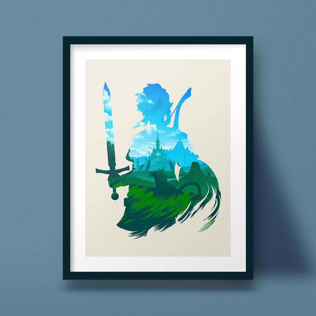 The Legend of Zelda: Tears of the Kingdom Link Ultra Hand 11-in x 17-in  Framed Wall Poster