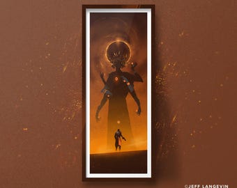 Saros Art Print | Atmospheric Video Game Wall Art | Sci-Fi Gamer Gift