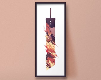 Final Fantasy 7 Buster Sword Sephiroth Art Print