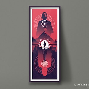 Alan Wake 2 hoch vertikal Kunstdruck Poster, Bright Falls and the Dark Place