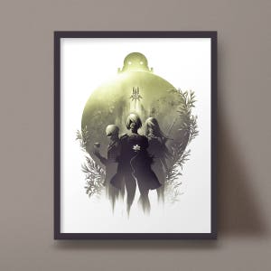 Nier Automata Art Print 2B 9S A2 Yorha Poster