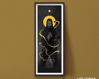 Indika art print, indie game poster design