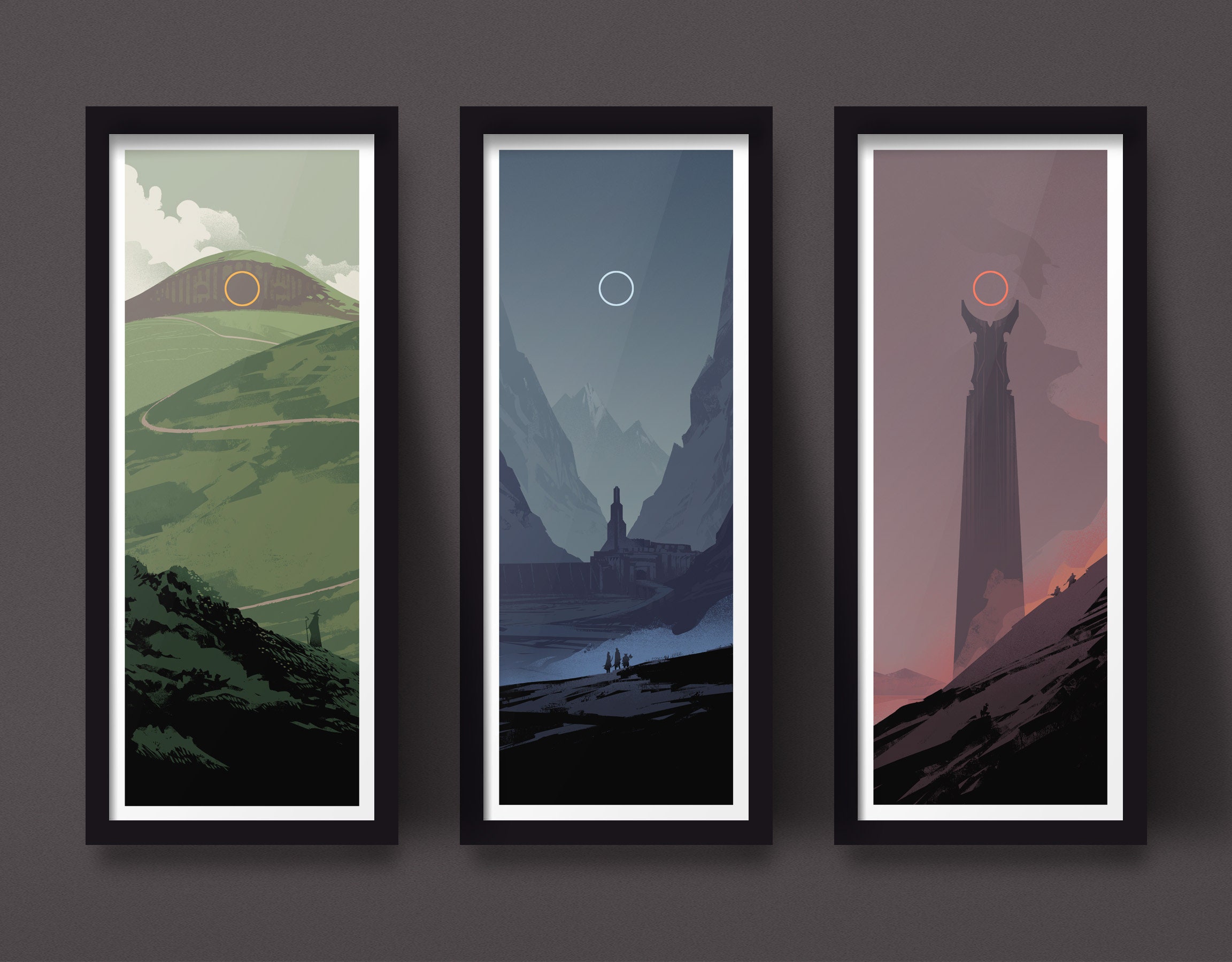 Buy The Lord of the Rings Print the One Ring Art Online in India - Etsy