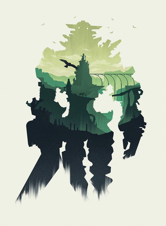 Premium AI Image  A poster for the video game shadow of the colossus