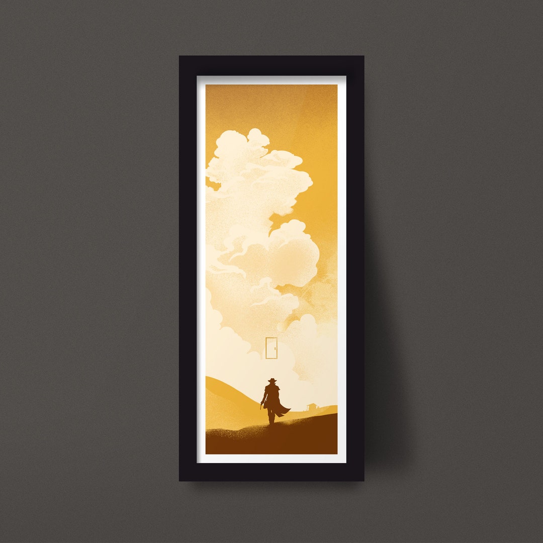The Gunslinger Desert Door, Dark Tower Art Print Poster Design - Etsy