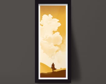 The Gunslinger Desert Door, Dark Tower Art Print Poster Design