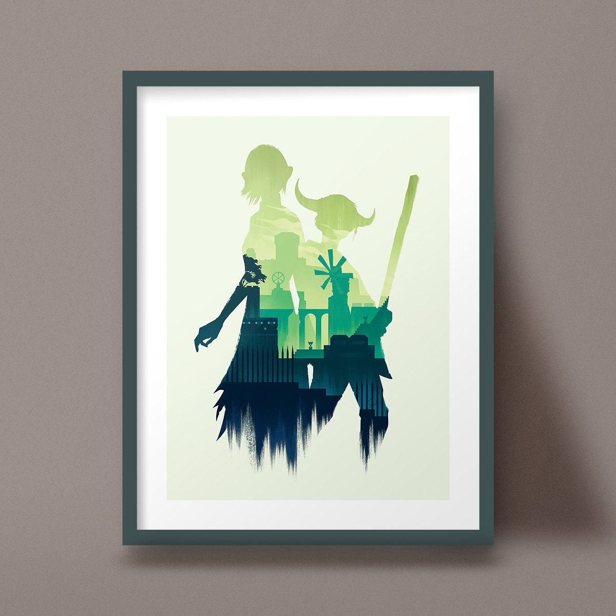 【3枚セット】MTG アートポスター　イラスト　アートプリント ポスター/アートプリント A2 Magique in green – CHLOROS