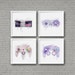 Nintendo Controllers Watercolor Art Print Set Video Game Art Series NES SNES N64 Gamecube