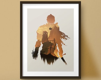 Souls Art Print Game Poster Knight Design