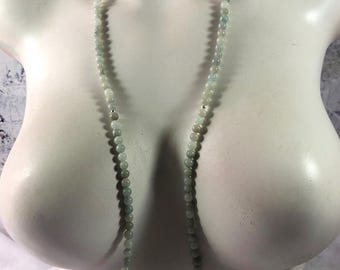 New Jade Stackable Necklace, Sterling Silver