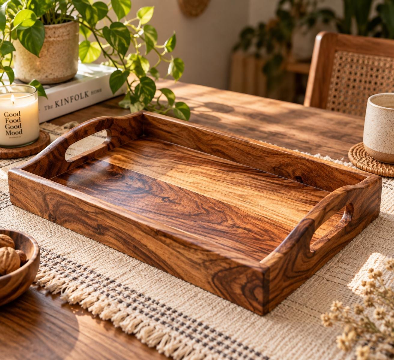 Serviertablett holz