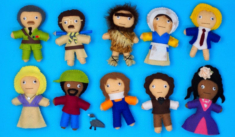 Ghosts Inspired Felt Figures - Your choice of  4.5