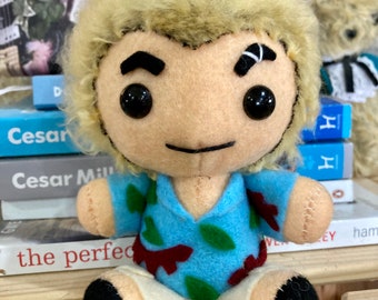 Buffy Inspired Spike in Xanders clothes seated felt plushie 5”