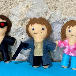 Terminator Inspired 4.5” Felt Figures - Terminator, Sarah Connor & Kyle Reese