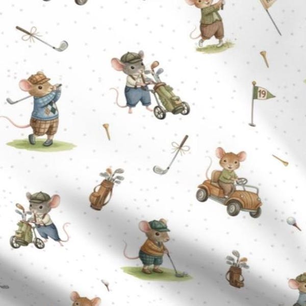 Fairy Mice Fabric - Etsy