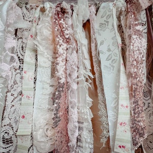 Rag Garland shabby chic ribbon banner