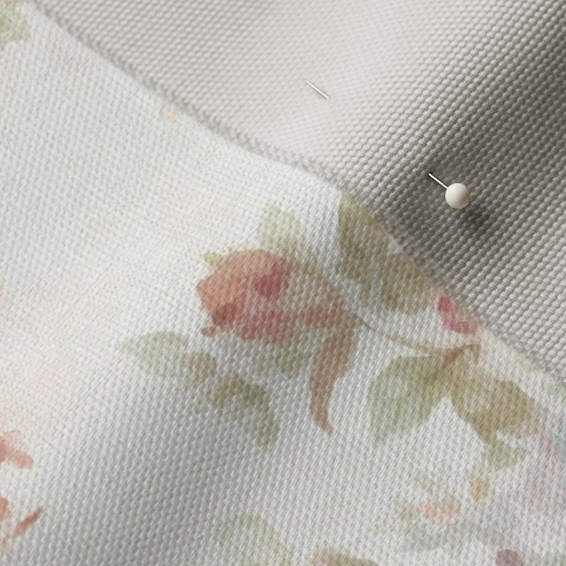 Victorian Tea party flower fabric. French Country Victorian floral upholstery fabric