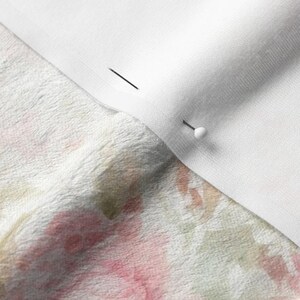 Minky pastel floral fabric