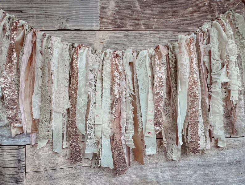 Shabby Chic Wedding decor Garland