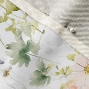 Botanical wild flower fabric