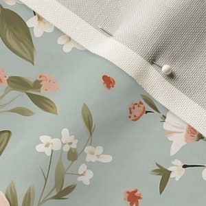 Autumn floral fabric with Fall fabric pattern