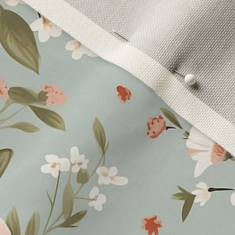 Autumn floral fabric with Fall fabric pattern