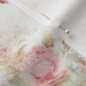 Coastal cottage flower with soft pink roses