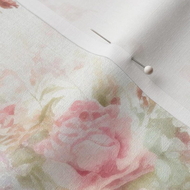 Coastal cottage flower with soft pink roses