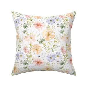 Vintage water color floral fabric