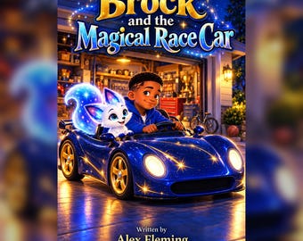 Brock et la voiture de course magique, histoire d'aventure pour enfants, livre numérique pour enfants au format PDF