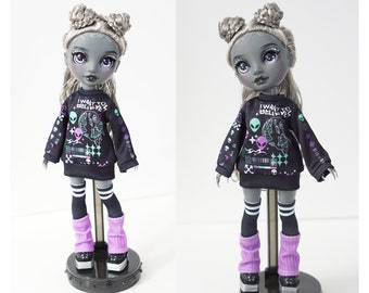 Rainbow High Doll Clothes, Cute Sweater and Socks Set - I want to believe