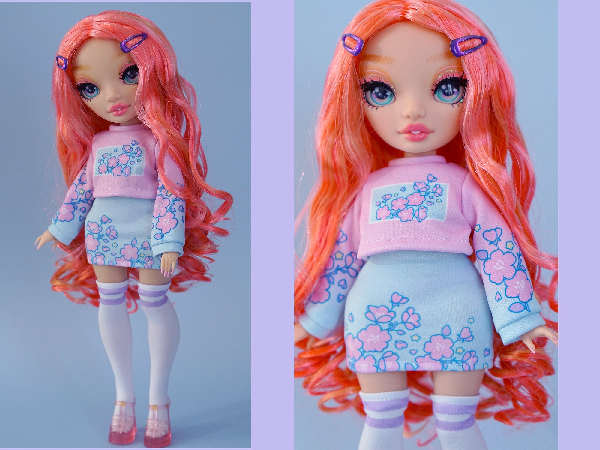 Vestiti per bambole Rainbow High, grazioso set di abiti Sakura