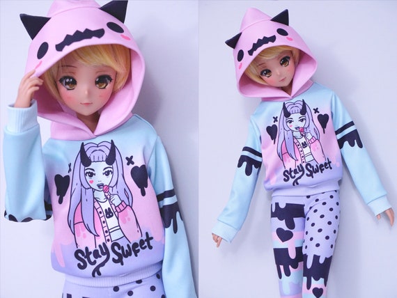Smart Doll Clothes, Smart Doll Hoodie, Stay Sweet Demon Girl 