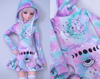 Clothes for Smart Doll, Cute Tie Dye Witchy Dress