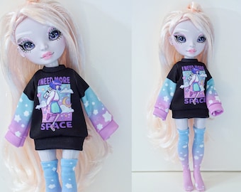Ropa para muñecas Rainbow High, bonito conjunto de suéter y calcetines - More Space